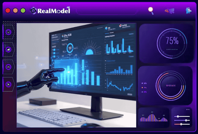 RealModel AI interface